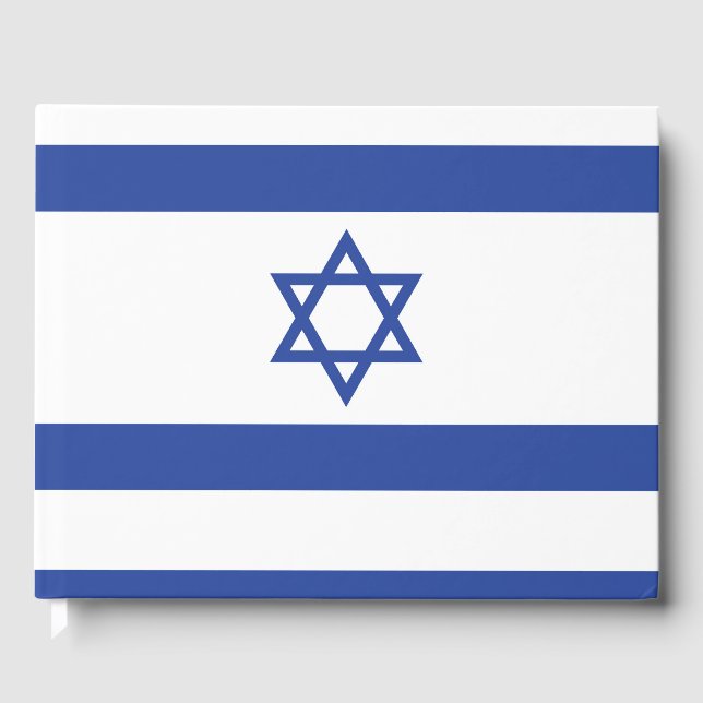 Livro De Visitas Estado de Israel Bandeira, Estrela do Judaísmo Dav (Frente)