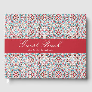 Livro De Visitas Estilos Geométricos Estilhará Casamento Metálico d