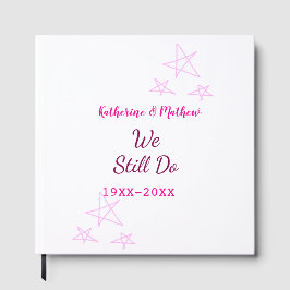 Livro De Visitas Estrelas cor-de-rosa Aniversário da renovação do V