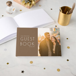 Livro De Visitas Estrelas Marrons Alegres