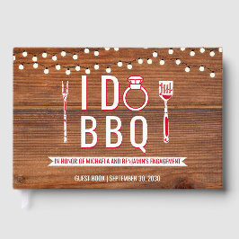 Livro De Visitas Eu Faço Churrasco Festa de Noivado Rústica Casais