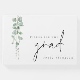 Livro De Visitas Eucalipto moderno deseja graduação de Formando