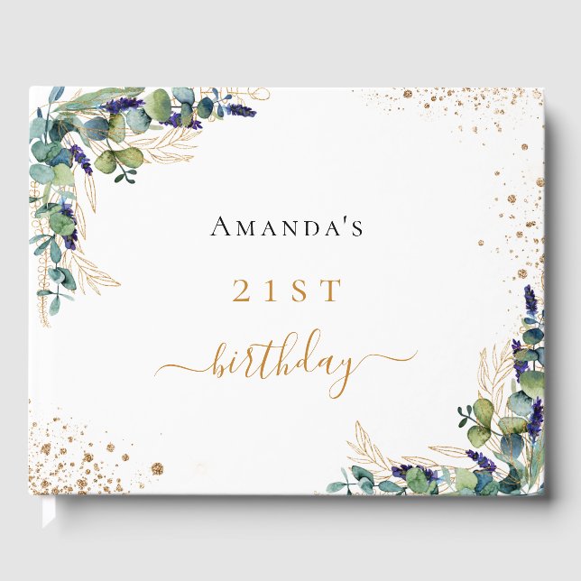 Livro De Visitas Eucalyptus greenery (Frente)