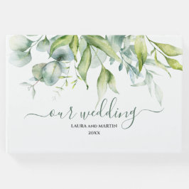 Livro De Visitas Eucalyptus greenery elegance design fresco