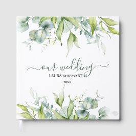 Livro De Visitas Eucalyptus greenery elegance design fresco
