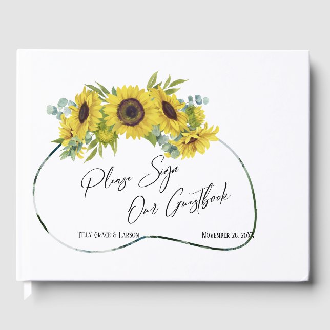 Livro De Visitas Eucalyptus Sunflower Manual (Frente)