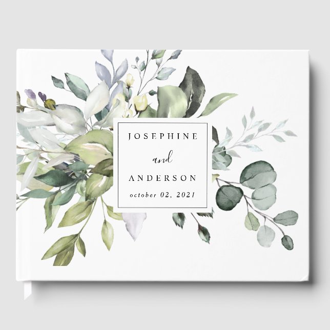 Livro De Visitas Eucalyptus Wedding (Frente)