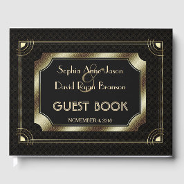Livro De Visitas Excelente Romântico Gatsby Art Deco 20s Casamento