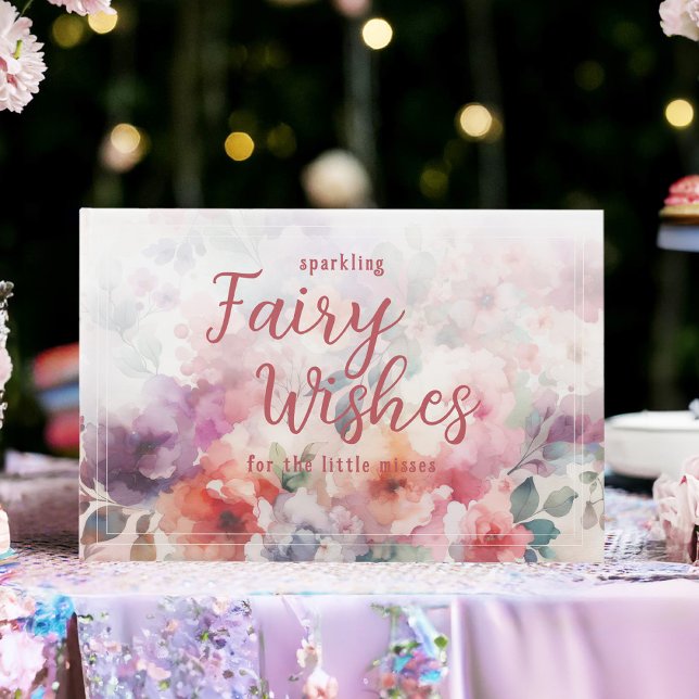 Livro De Visitas Fada Que Estimula Deseja Aniversário Do Jardim Fai (Fairy First Birthday Guest Book with Sparkling Fairy Wishes for the Little Misses.)