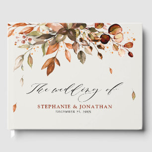 Livro De Visitas Fall Autumn Deixa Casamento Russo de Boho