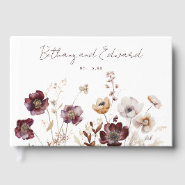 Livro De Visitas Fall Floral Wedding