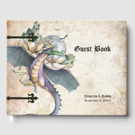 Livro De Visitas Fantasy Dragon Fairytale