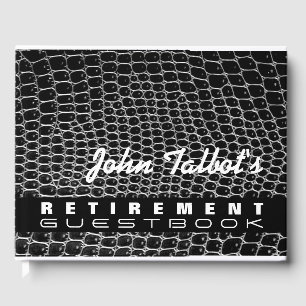 Livro De Visitas Faux Crocodile Skin Custom Retirement Guest Book