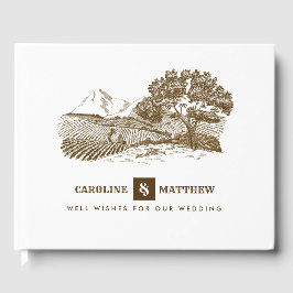 Livro De Visitas Fazenda Desenhando Casamento Russo