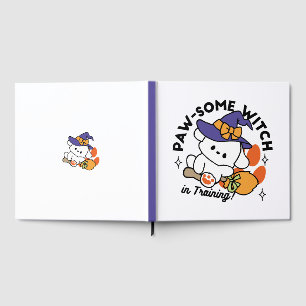 Livro De Visitas Feiticeira de pata no treinamento - Cão de Hallowe