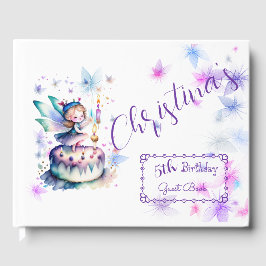 Livro De Visitas Feliz aniversário Fada 01