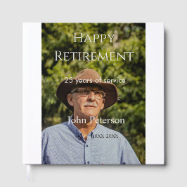 Livro De Visitas Feliz foto de aposentadoria nome ano anos de servi