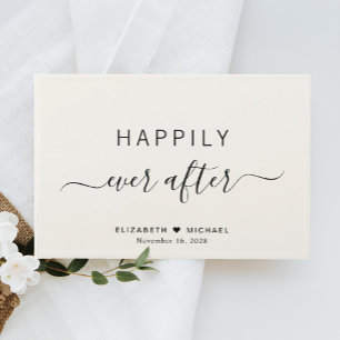 Livro De Visitas Feliz Nunca Após Casamento De Creme