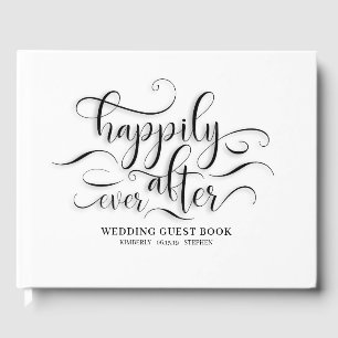 Livro De Visitas Feliz nunca após Wedding