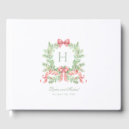 Livro De Visitas Fera de Natal com Arco de Candy Cane Casamento de