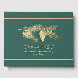 Livro De Visitas Feriado de pinheiro de inverno