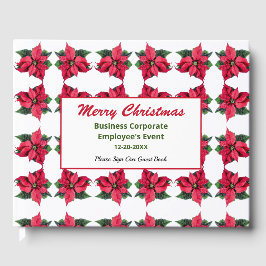 Livro De Visitas Feriados Felizes de Natal de Negócios Personalizad