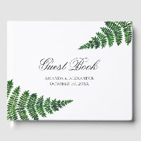 Fern verde-aquarela. Casamento de Woodland. Botâni