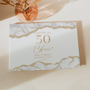 Livro De Visitas Festa de Aniversário de Casamento de 50 anos em Ág