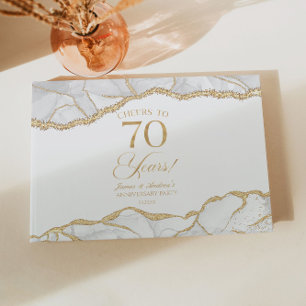 Livro De Visitas Festa de Aniversário de Casamento de 70 anos em Ág