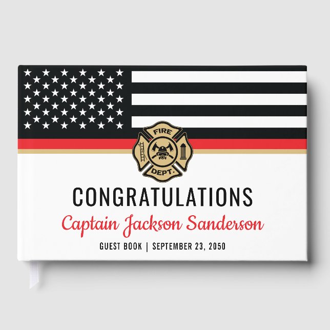 Livro De Visitas Festa de aposentadoria do bombeiro (Frente)