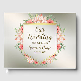 Livro De Visitas Festa de casamento Laranja-Aljava-Laranja-Bronze R