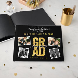 Livro De Visitas Festa de Formatura 2026 Bold Gold GRAD 4 Multi Fot