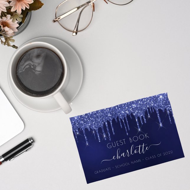 Livro De Visitas Festa de formatura azul branca, classe 2023 (Criador carregado)