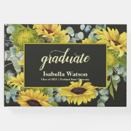 Livro De Visitas Festa de formatura de girassol