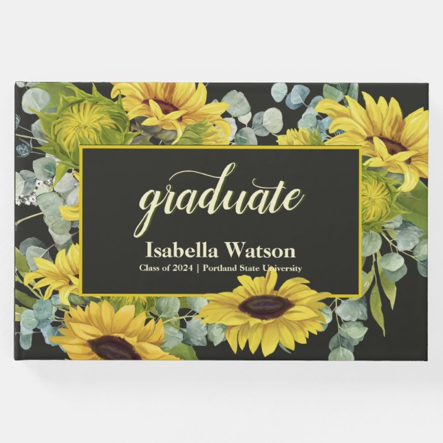 Livro De Visitas Festa de formatura de girassol (Frente)