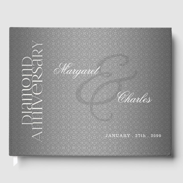 Livro De Visitas Festa de Foto do 60º aniversário do Casamento de D (Frente)