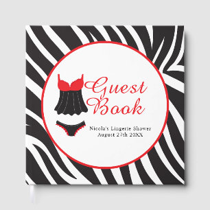 Livro De Visitas Festa de lingerie vermelha