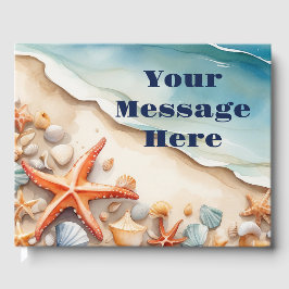 Livro De Visitas Festa de Praia de Seashore Bliss