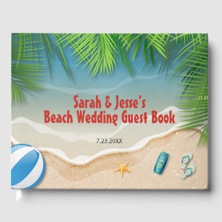 Livro De Visitas Festa de Praia de Verão Tropical