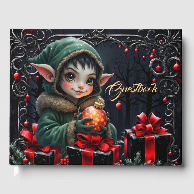 Livro De Visitas Filha de elfo giro em Casaco verde (Frente)