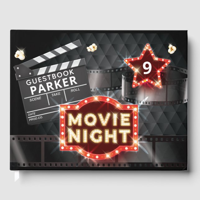 Livro De Visitas Filme Noite de Luxo (Frente)