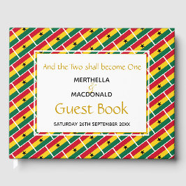 Livro De Visitas FLAG Christian Scripting Weding Ghanaian