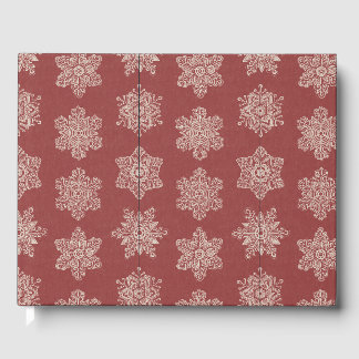 Livro De Visitas Flocos de Neve de Inverno Delicados - Natal Sofist