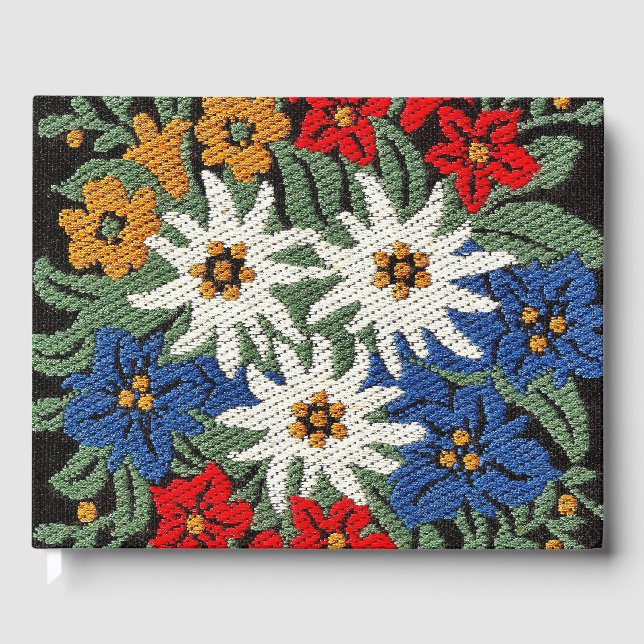 Livro De Visitas Flor alpino suíço Edelweiss (Frente)