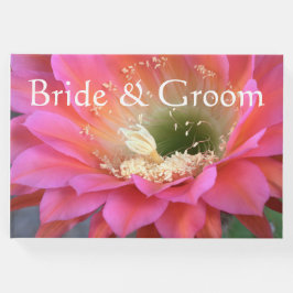 Livro De Visitas Flor de cacto rosa no deserto