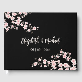 Livro De Visitas Flor de Cerejeira Abricó Floral | Casamento
