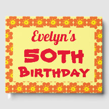 Flor Laranja 50ª Festa de aniversário