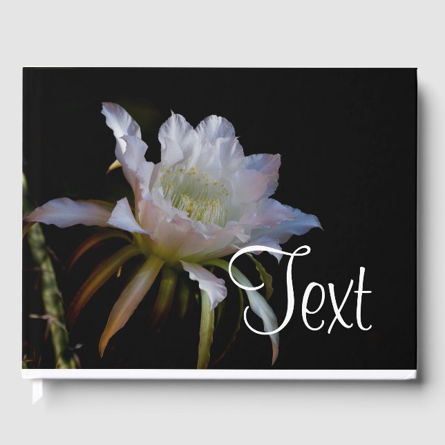 Livro De Visitas Flor Rainha da Noite de Cactus (Frente)