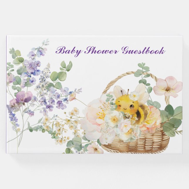 Livro De Visitas Floral Bee Guestbook (Frente)