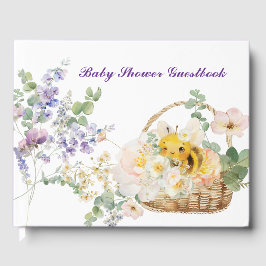 Livro De Visitas Floral Bee Guestbook